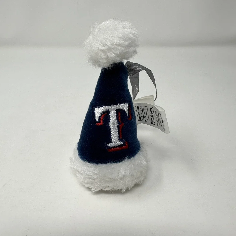 Texas Rangers Hat Cap Ornament Blue White MLB Baseball Christmas Tree Decoration